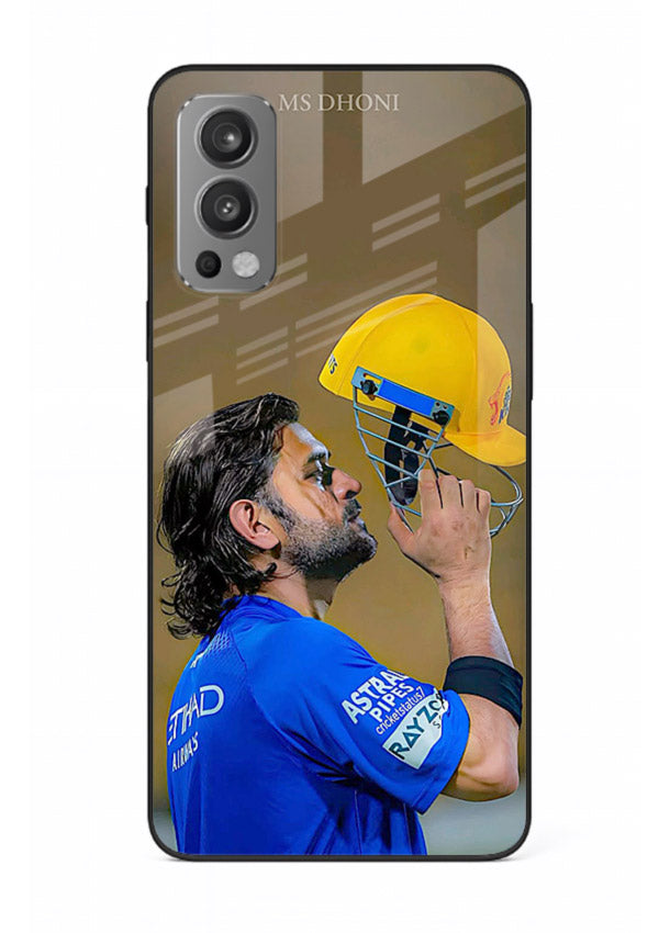 Cricket celebration artwork printed on premium tempered glass OnePlus Nord 2 back cover