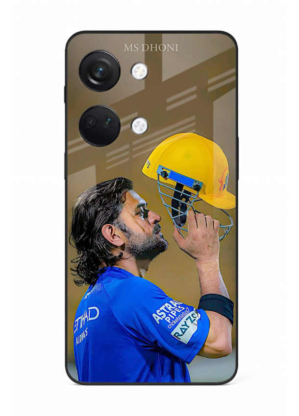 Cricket celebration artwork printed on premium tempered glass OnePlus Nord 3 back cover