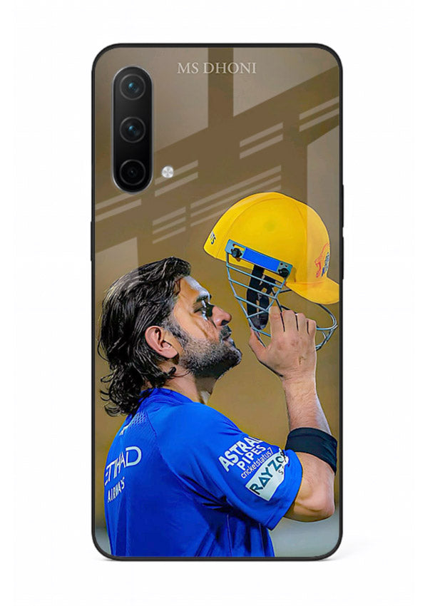 Cricket celebration artwork printed on premium tempered glass OnePlus Nord CE 5G back cover