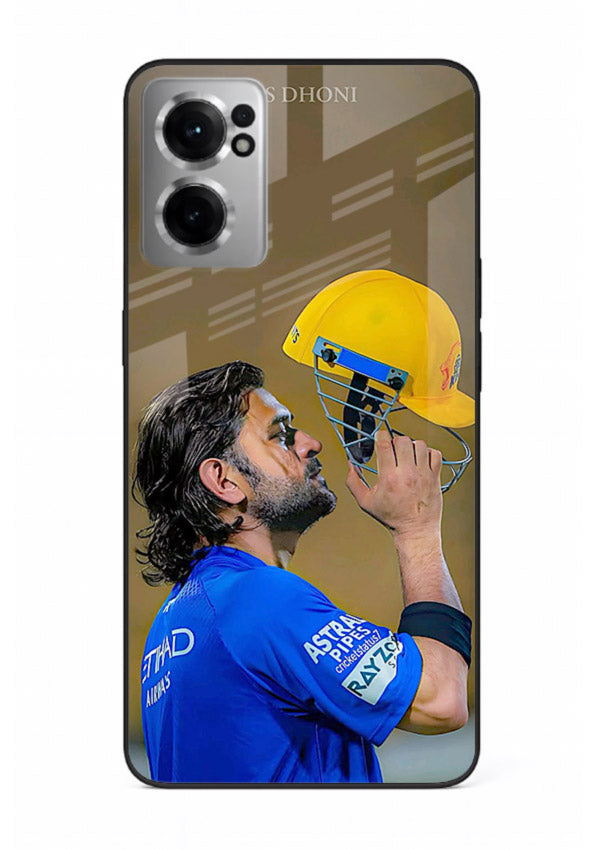 Cricket celebration artwork printed on premium tempered glass OnePlus Nord CE2 5G back cover