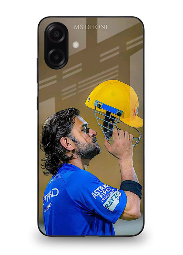 Cricket celebration artwork printed on premium tempered glass Samsung A06 5G back cover