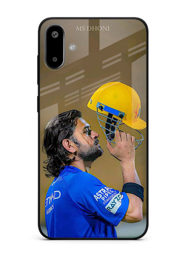 Cricket celebration artwork printed on premium tempered glass Samsung F06 5G back cover