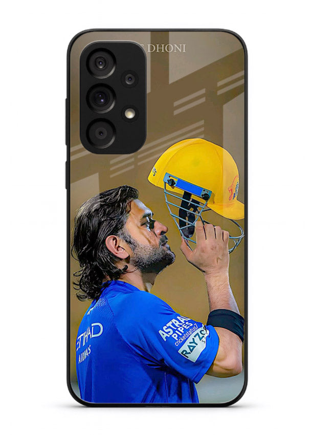 Cricket celebration artwork printed on premium tempered glass Samsung A73 5G back cover