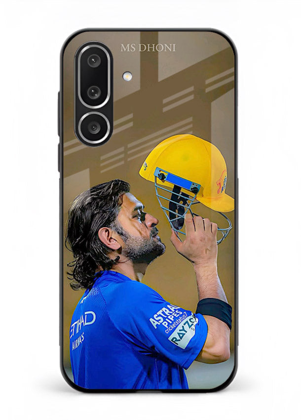 Cricket celebration artwork printed on premium tempered glass Samsung F56 5G back cover