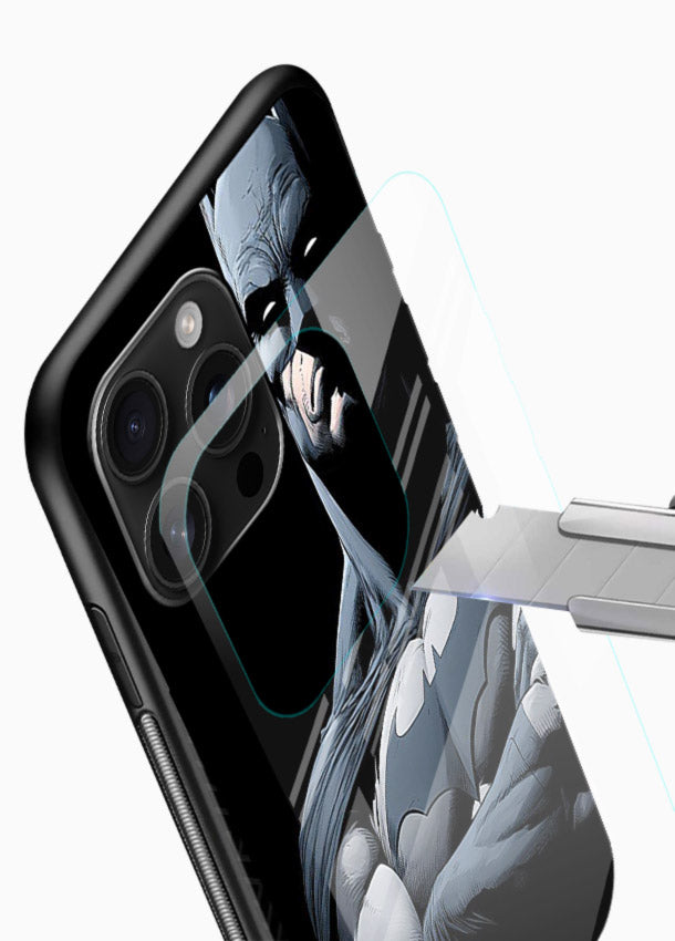 Gotham Shadow Batman Glass Back Cover