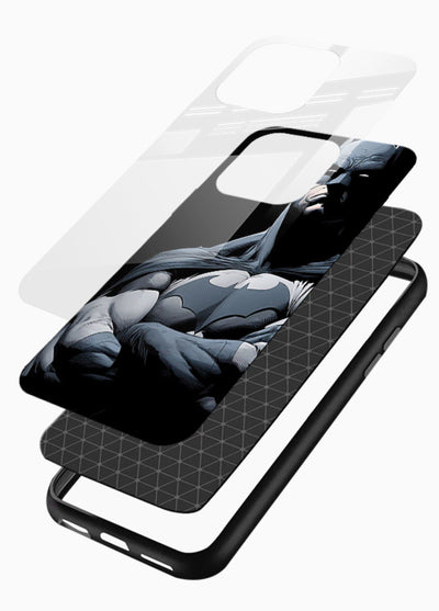 Gotham Shadow Batman Glass Back Cover