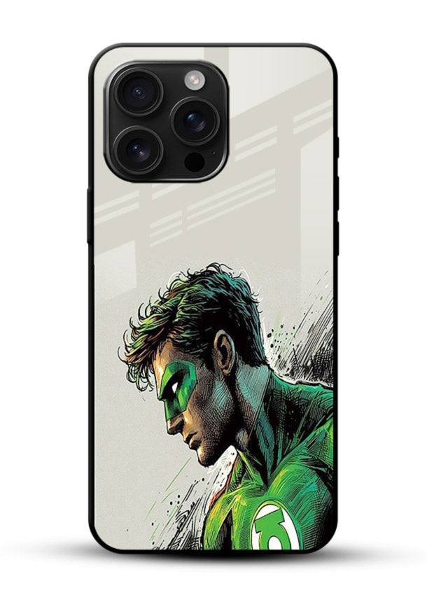 Green Lantern Willpower Force cover for Glossy Vibrant Premium Look - Angle Front