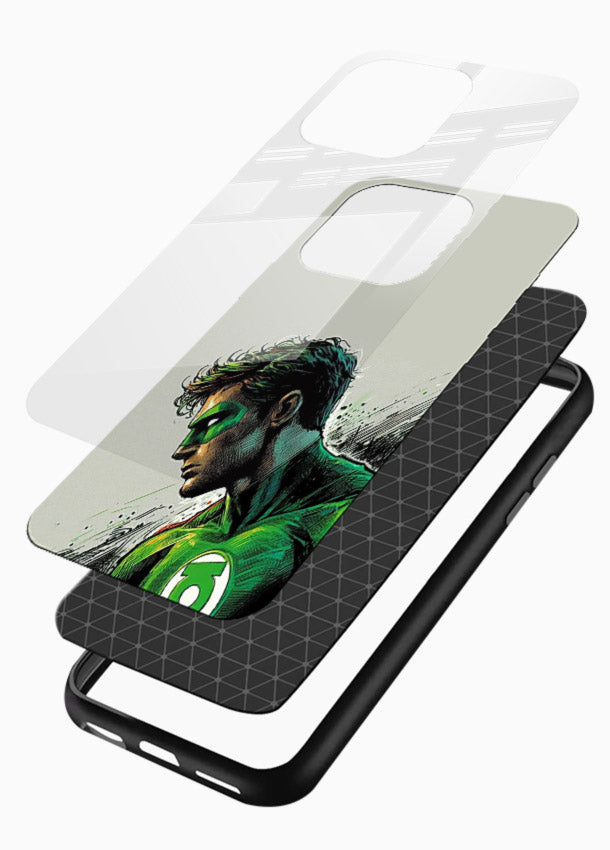 Green Lantern Willpower Force cover for Glossy Vibrant Premium Look - Angle Layers