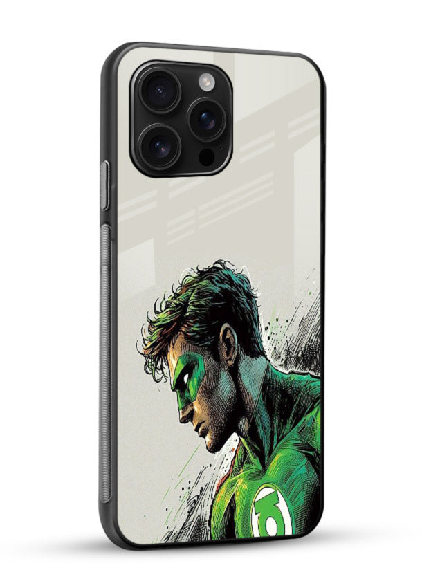 Green Lantern Willpower Force cover for Glossy Vibrant Premium Look - Angle Side