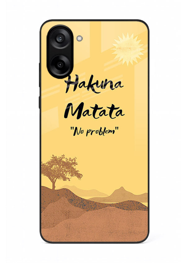 Warm sunset carefree message printed on OnePlus Nord CE5 glass back cover with bright tones.