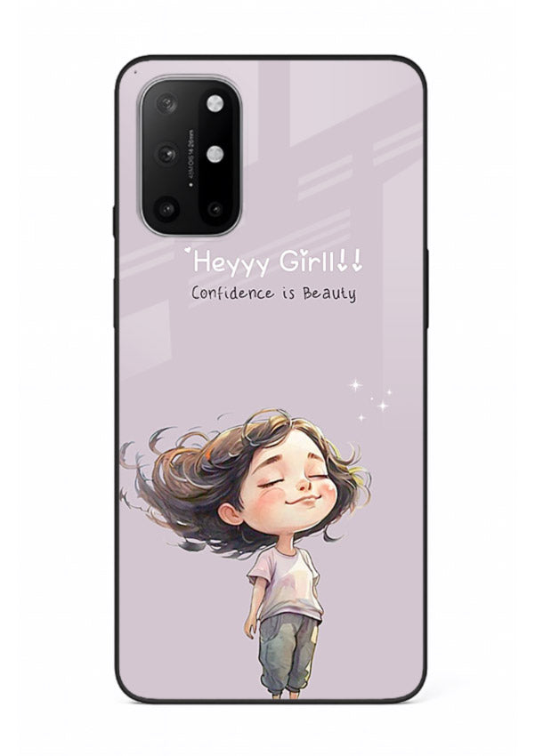 Happy Girl Breeze aesthetic artwork OnePlus 8T glass back cover