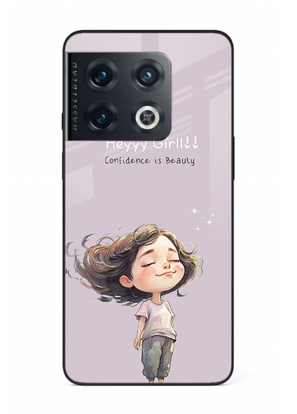 Happy Girl Breeze aesthetic artwork OnePlus 10 Pro glass back cover