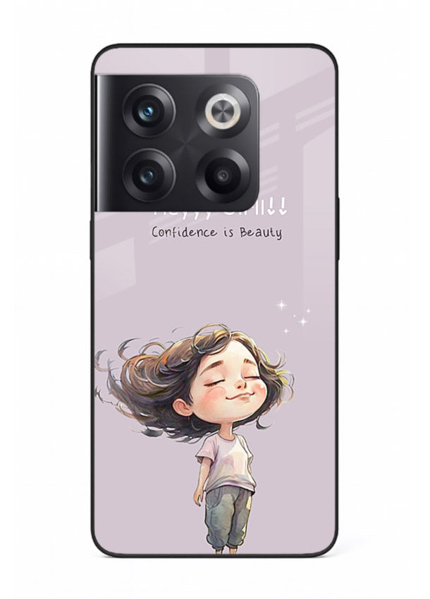 Happy Girl Breeze aesthetic artwork OnePlus 10T glass back cover