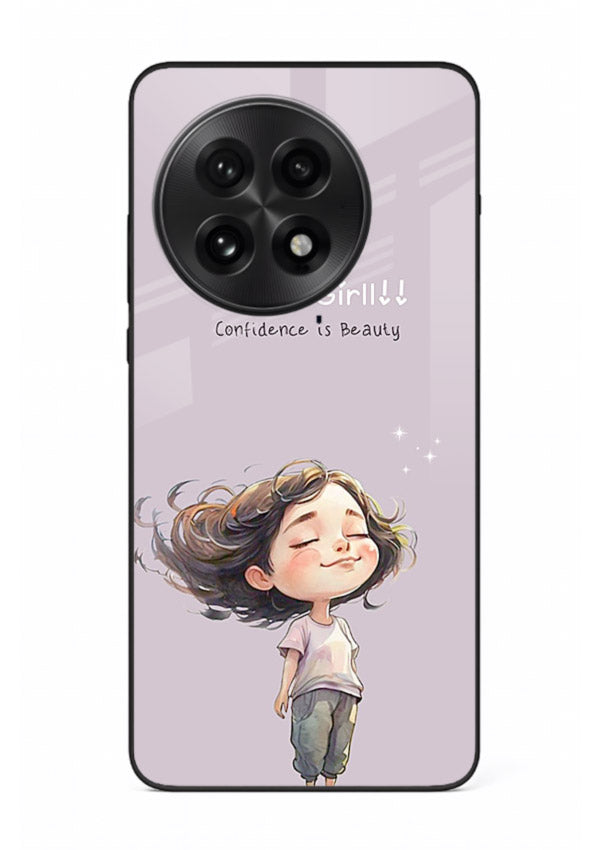Happy Girl Breeze aesthetic artwork OnePlus 13 glass back cover