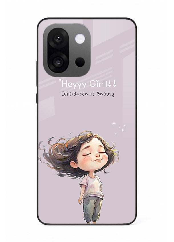 Happy Girl Breeze aesthetic artwork OnePlus 13s glass back cover