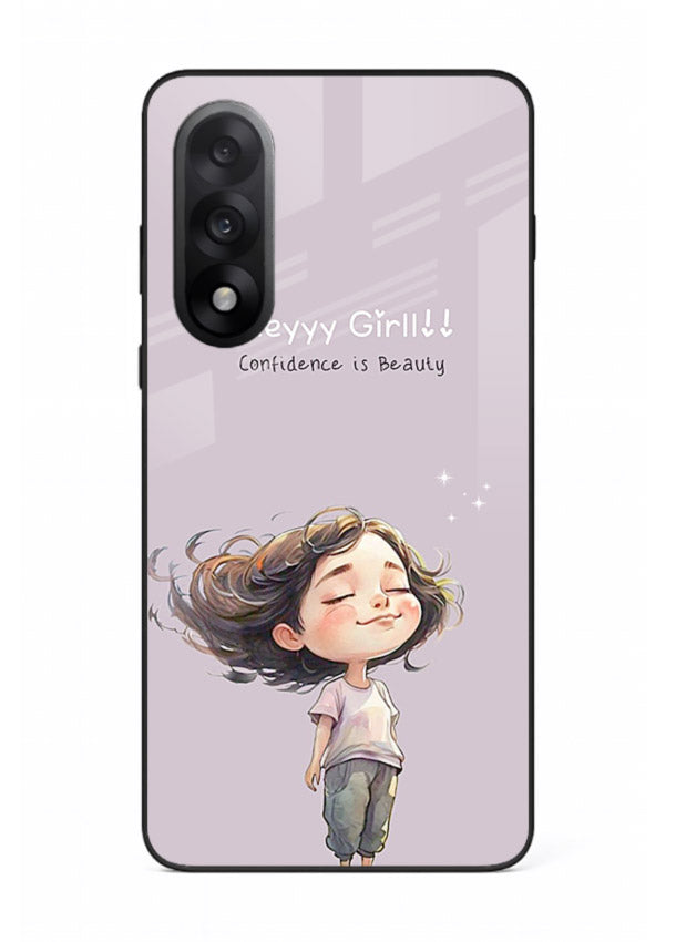 Happy Girl Breeze aesthetic artwork OnePlus Nord 5 glass back cover