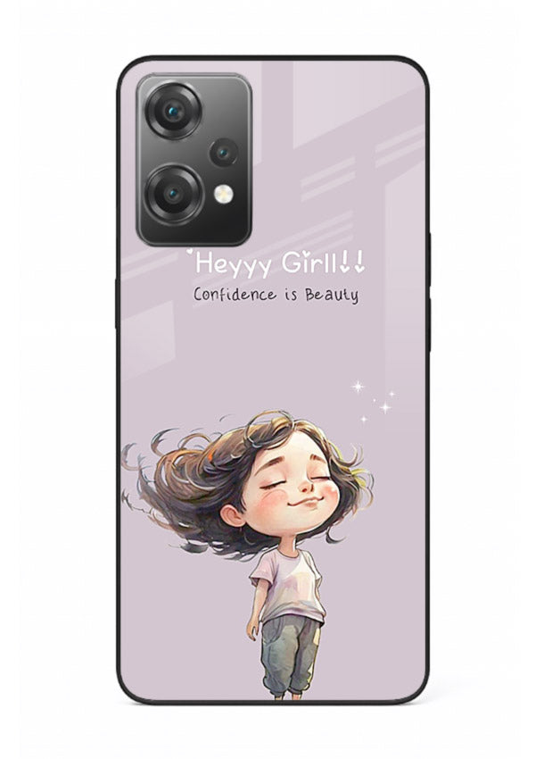 Happy Girl Breeze aesthetic artwork OnePlus Nord CE2 Lite 5G glass back cover
