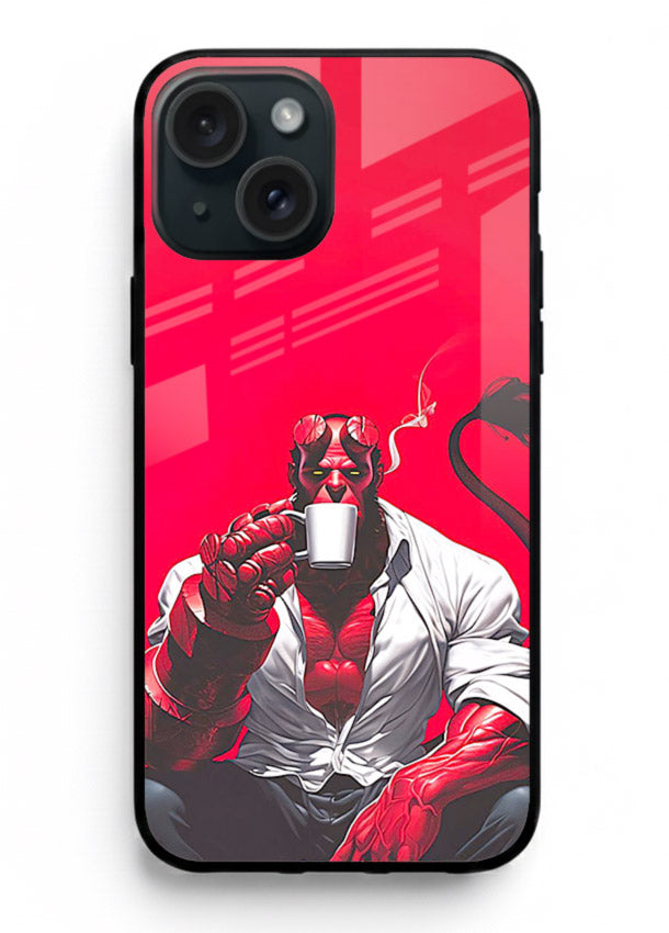 Hellboy Vigilante red comic cover for Apple iPhone 15