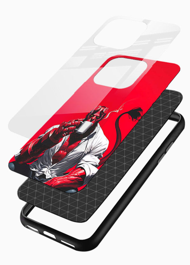 Hellboy Vigilante red comic cover for Glossy Vibrant Premium Look - Angle Layers