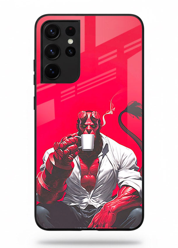 Hellboy Vigilante red comic cover for Samsung S21 Ultra