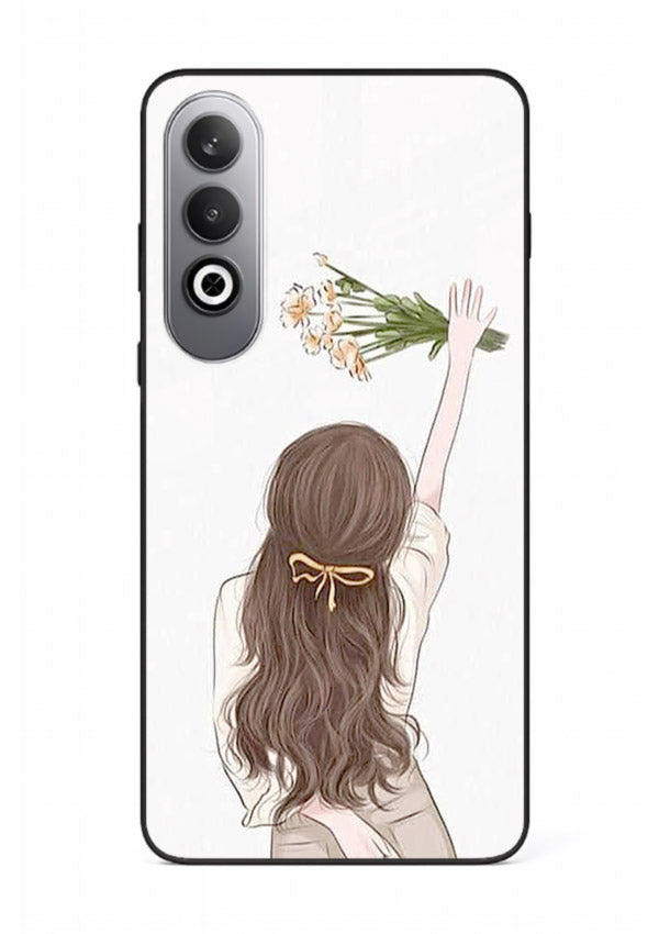 Minimal sketch quote printed on OnePlus Nord CE4 glass back cover with calm tones.