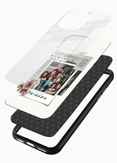 Sitcom collage artwork printed on premium tempered glass mobile back cover - 3