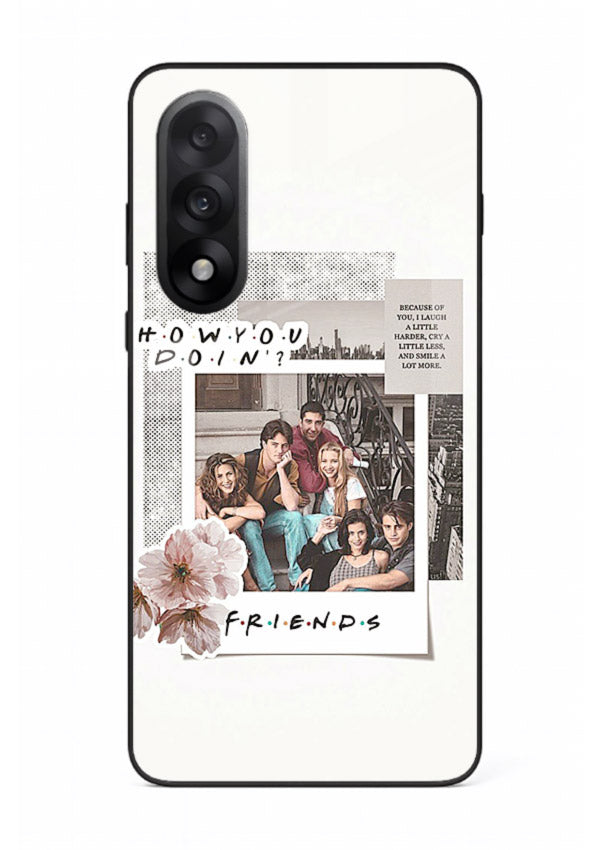 Sitcom collage artwork printed on premium tempered glass OnePlus Nord 5 back cover