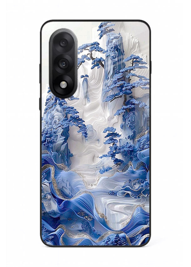 Icy Glacier Falls frozen glacier artwork OnePlus Nord 5 glass back cover