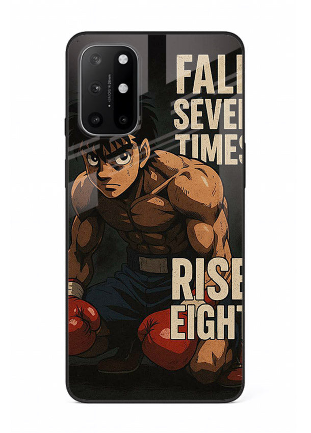 ippo punch boxing anime art OnePlus 8T glass cover fighting pose strong case