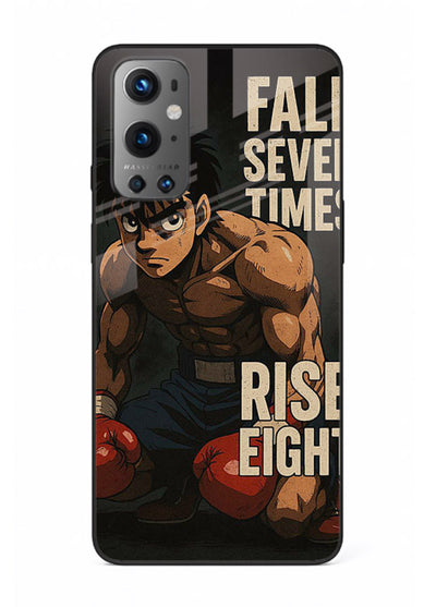 ippo punch boxing anime art OnePlus 9 glass cover fighting pose strong case