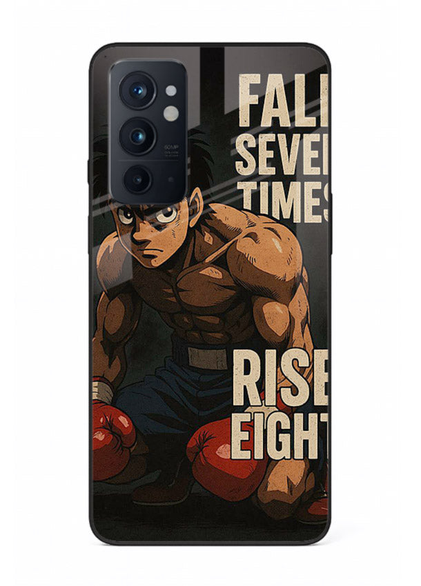 ippo punch boxing anime art OnePlus 9RT glass cover fighting pose strong case