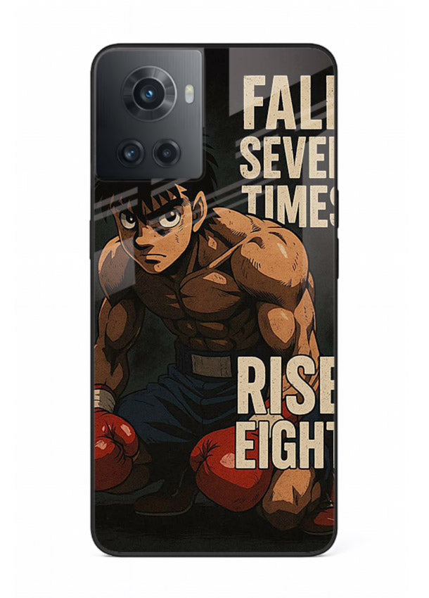 ippo punch boxing anime art OnePlus 10R glass cover fighting pose strong case