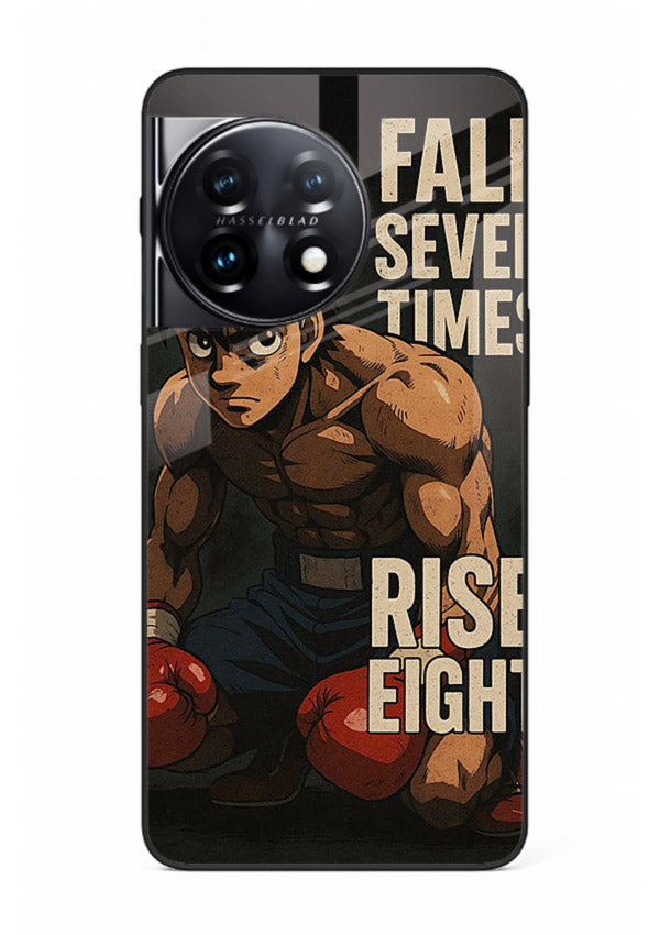 ippo punch boxing anime art OnePlus 11R glass cover fighting pose strong case