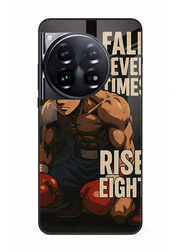 ippo punch boxing anime art OnePlus 12 glass cover fighting pose strong case