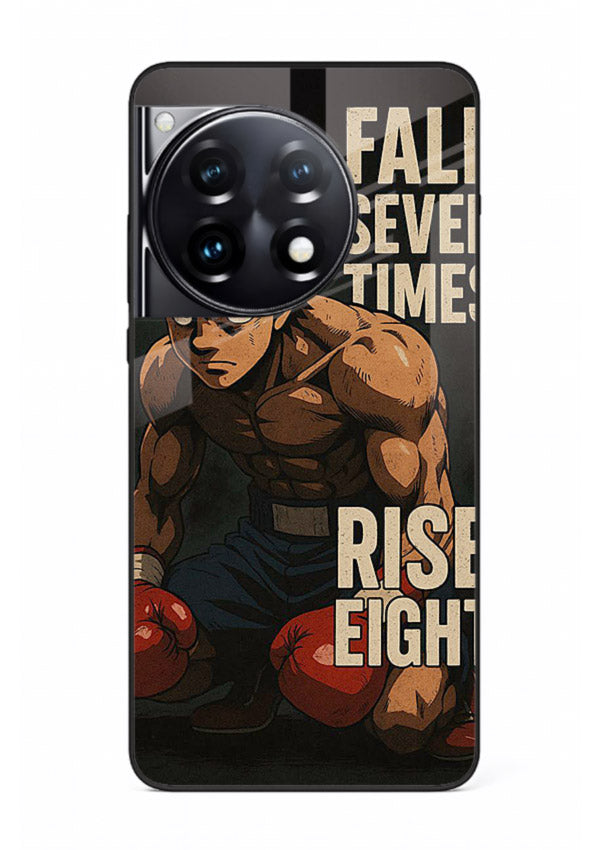 ippo punch boxing anime art OnePlus 12R glass cover fighting pose strong case
