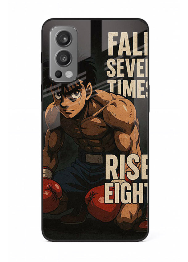 ippo punch boxing anime art OnePlus Nord 2 glass cover fighting pose strong case