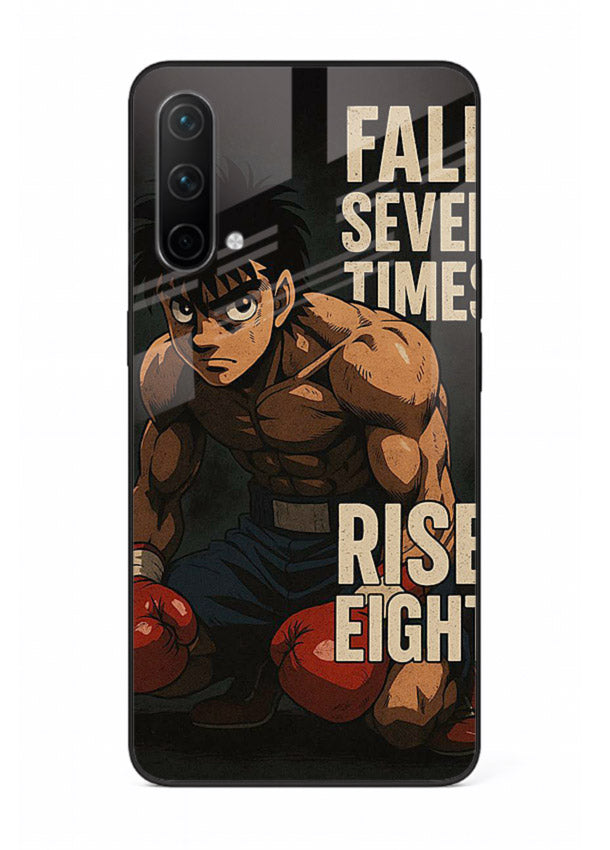 ippo punch boxing anime art OnePlus Nord CE 5G glass cover fighting pose strong case