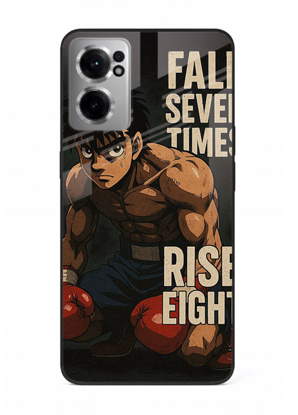 ippo punch boxing anime art OnePlus Nord CE2 5G glass cover fighting pose strong case