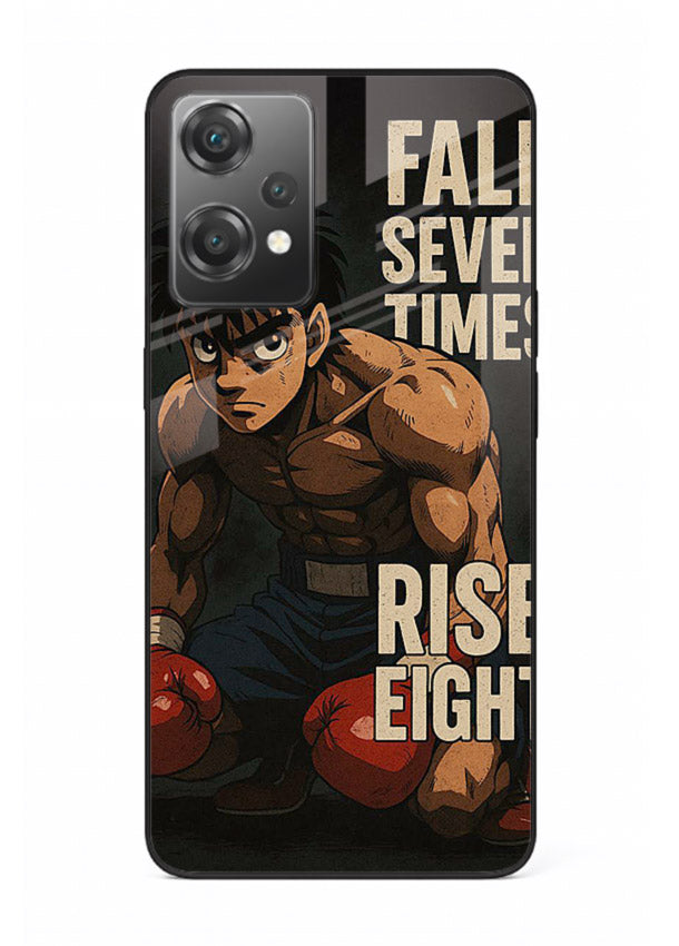 ippo punch boxing anime art OnePlus Nord CE2 Lite 5G glass cover fighting pose strong case
