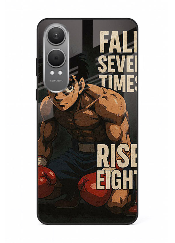 ippo punch boxing anime art OnePlus Nord CE4 Lite glass cover fighting pose strong case