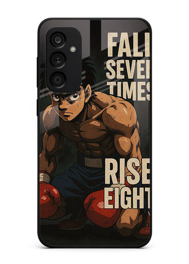 ippo punch boxing anime art Samsung F55 5G glass cover fighting pose strong case