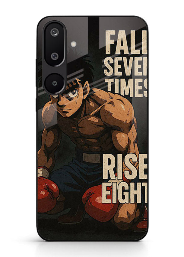 ippo punch boxing anime art Samsung F16 5G glass cover fighting pose strong case