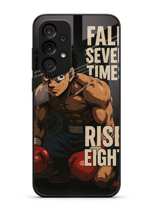 ippo punch boxing anime art Samsung A73 5G glass cover fighting pose strong case
