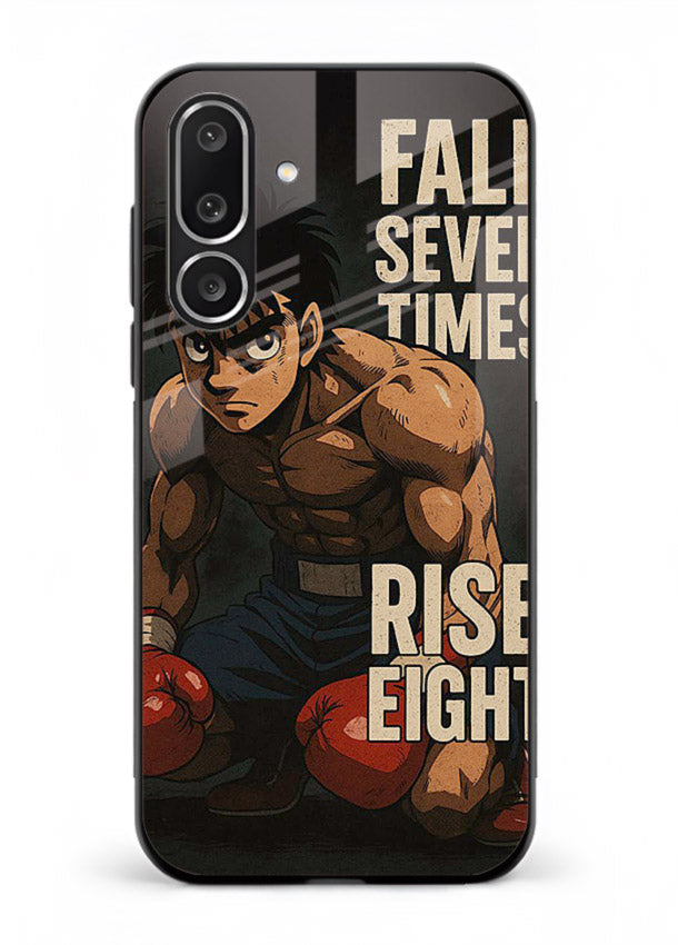 ippo punch boxing anime art Samsung M36 5G glass cover fighting pose strong case