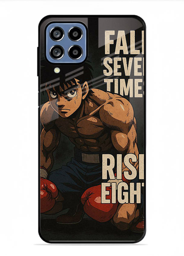 ippo punch boxing anime art Samsung A22 4G glass cover fighting pose strong case