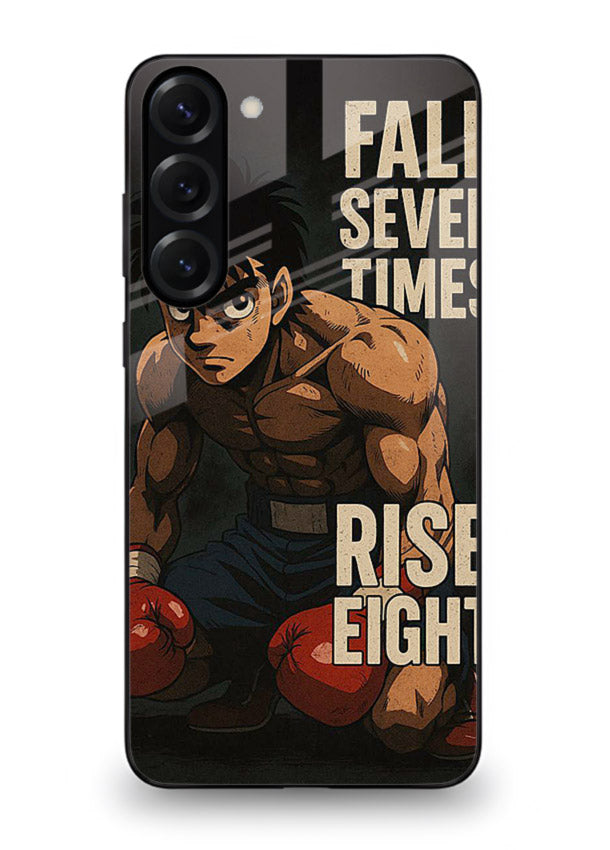 ippo punch boxing anime art Samsung S23 Plus glass cover fighting pose strong case