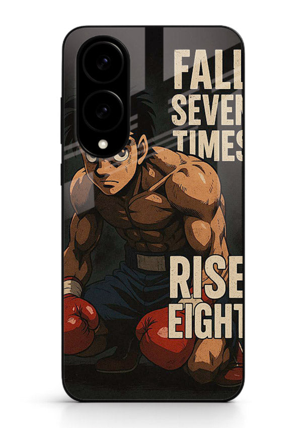 ippo punch boxing anime art Samsung S25 Edge glass cover fighting pose strong case