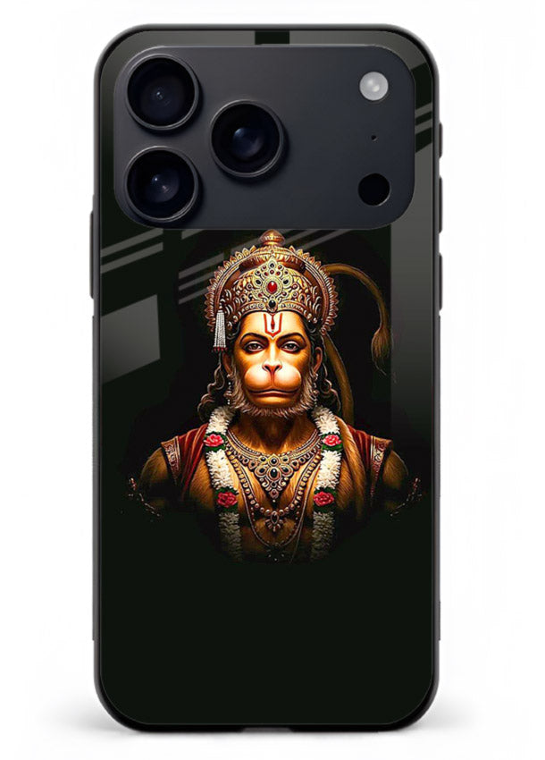 Powerful Jai Shree Ram god art iphone 18 pro max glass back bold spiritual cover