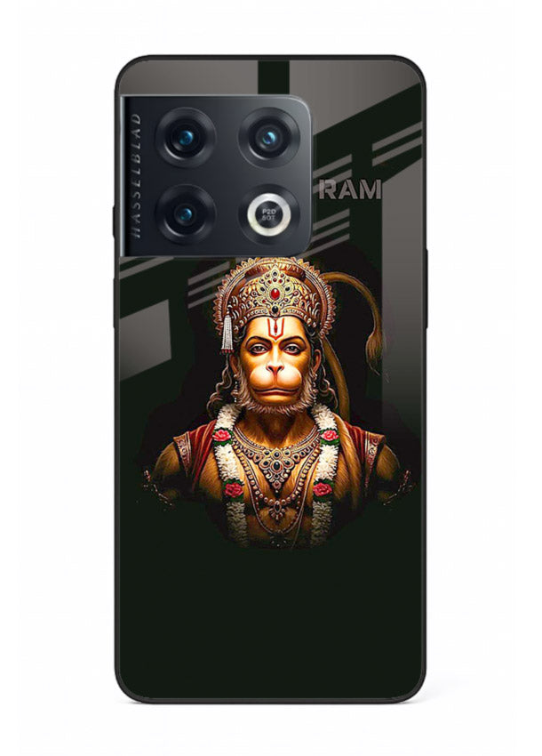 Powerful Jai Shree Ram god art OnePlus 10 Pro glass back bold spiritual cover