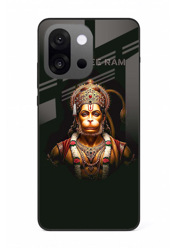 Powerful Jai Shree Ram god art OnePlus 13s glass back bold spiritual cover